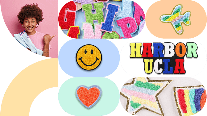 chenille embroidered patches